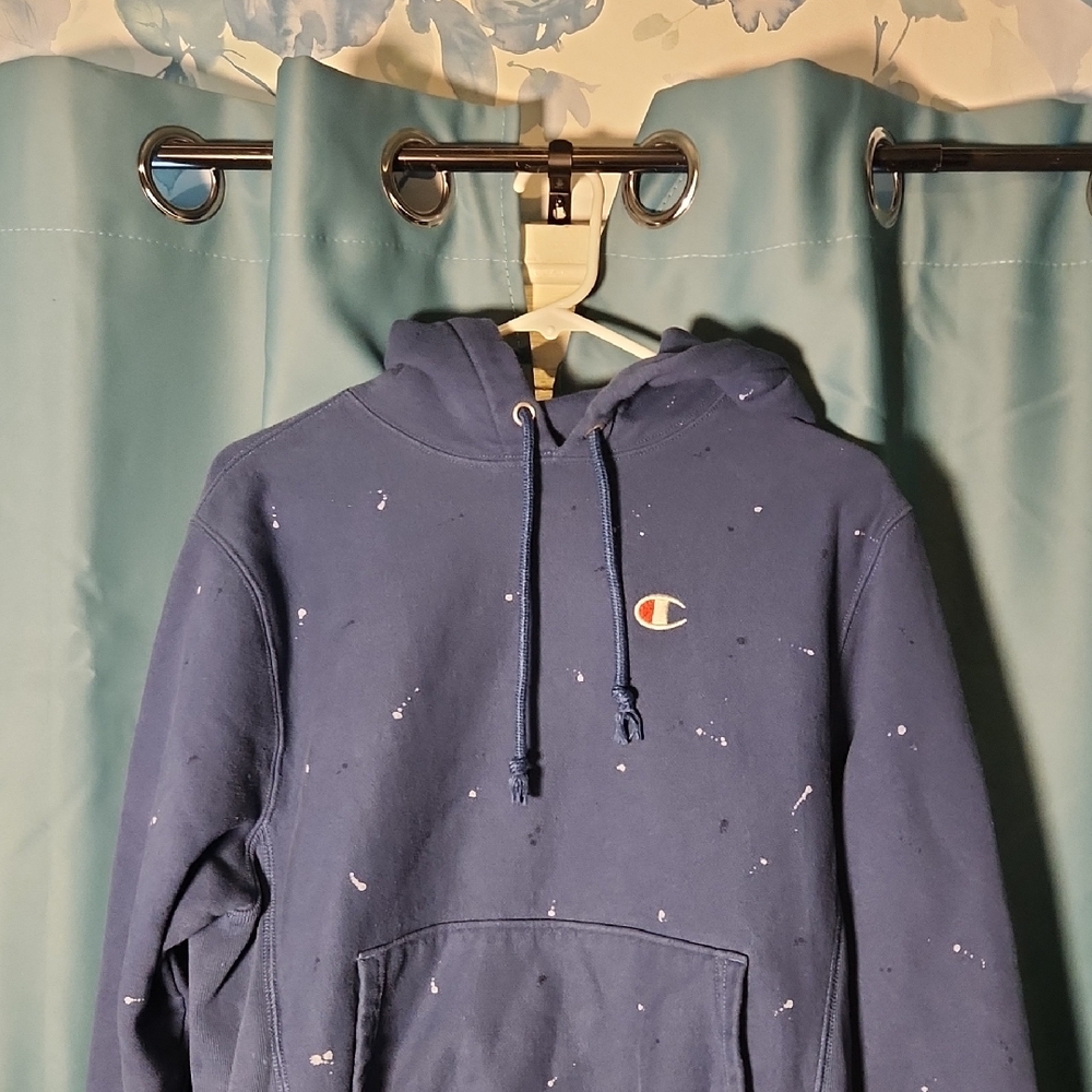 Champion Dark Blue Hoodie with Logo